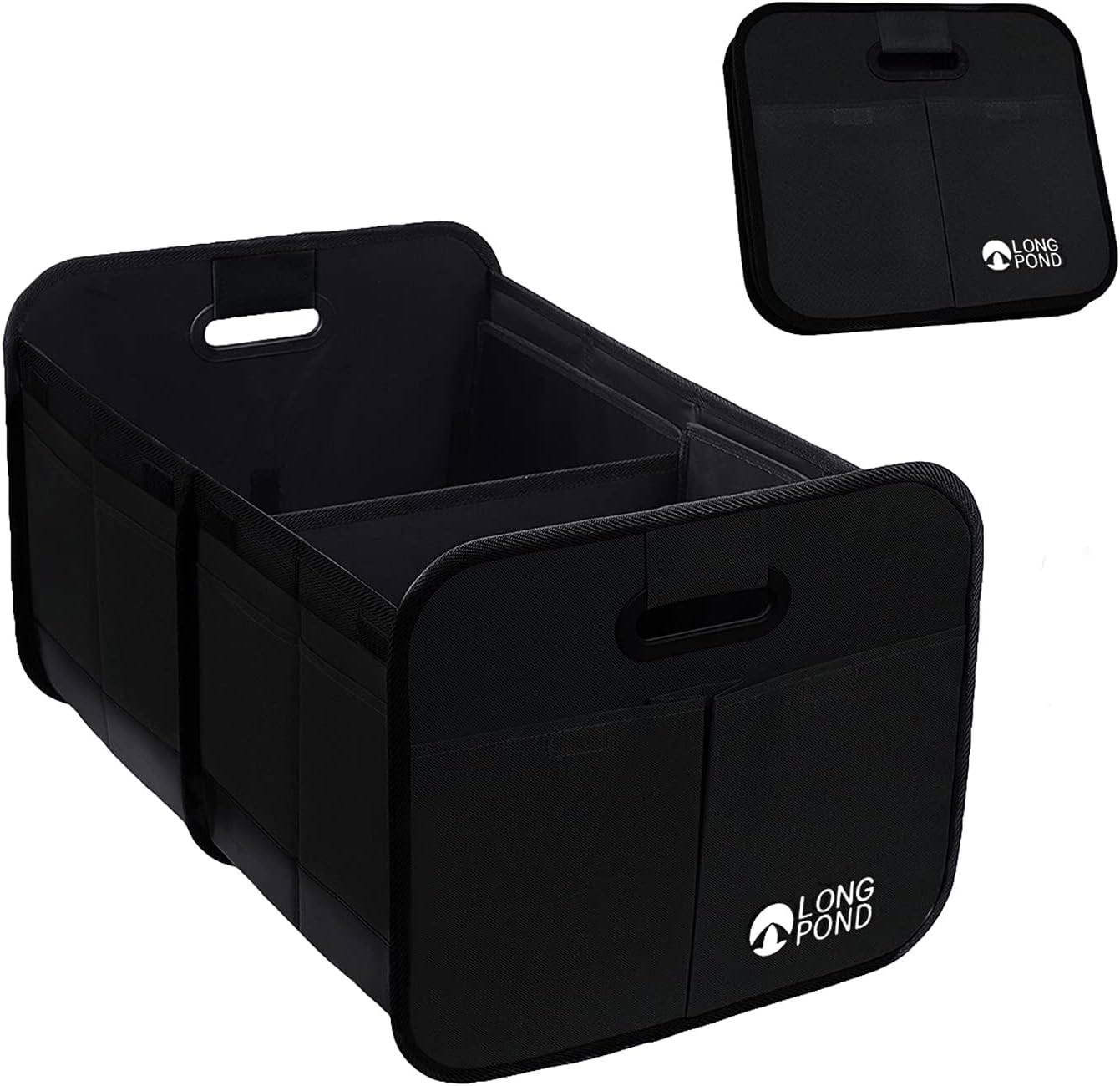 Car Trunk Organizer Storage SUV Foldable Cargo Storage Containers with 9 Pockets and Reinforced Handles, Non-Slip Bottom Collapsible Storage for Car, SUV, Sedans, Multi-Compartment&hellip;