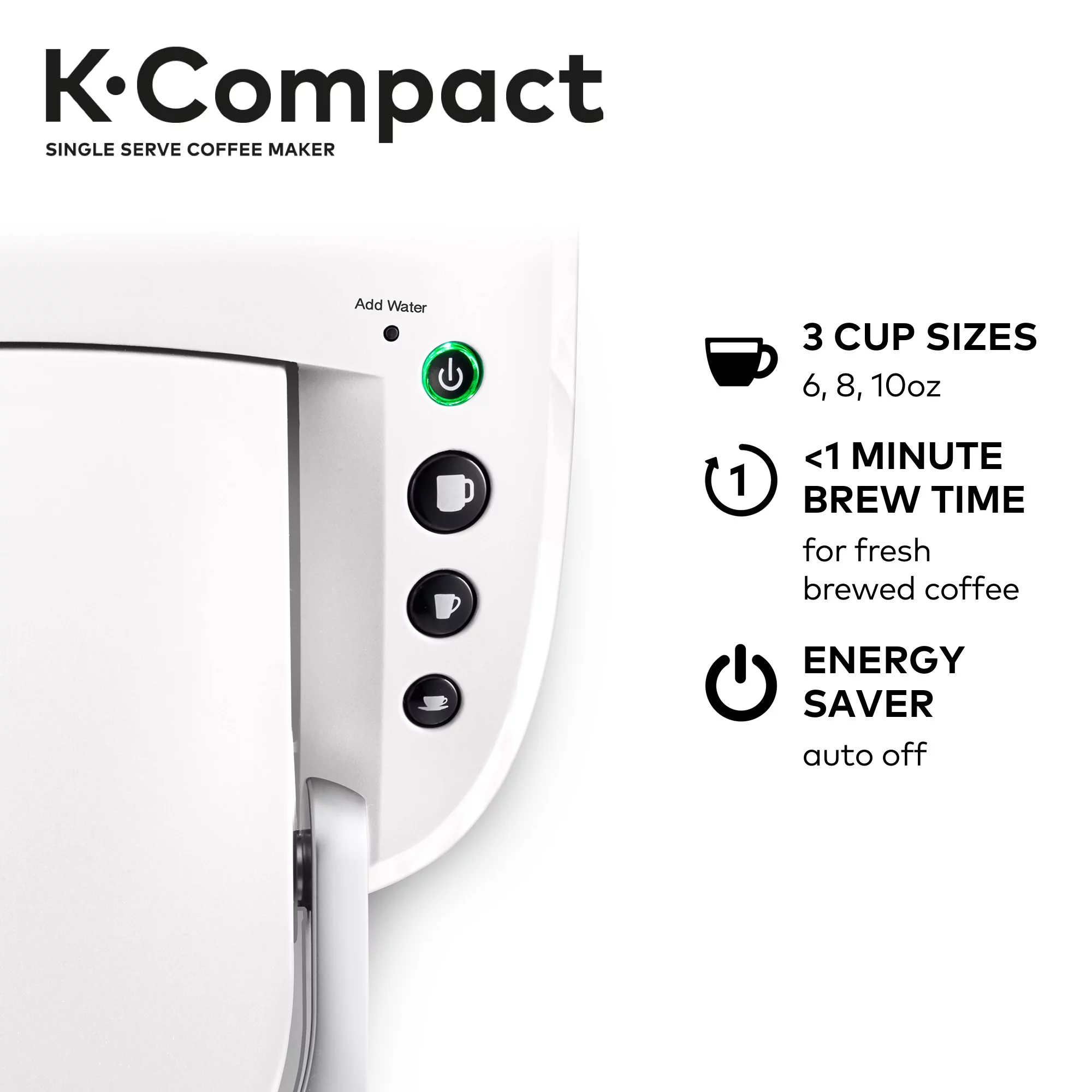 Keurig K-Compact Single-Serve K-Cup Pod Coffee Maker, Turquoise