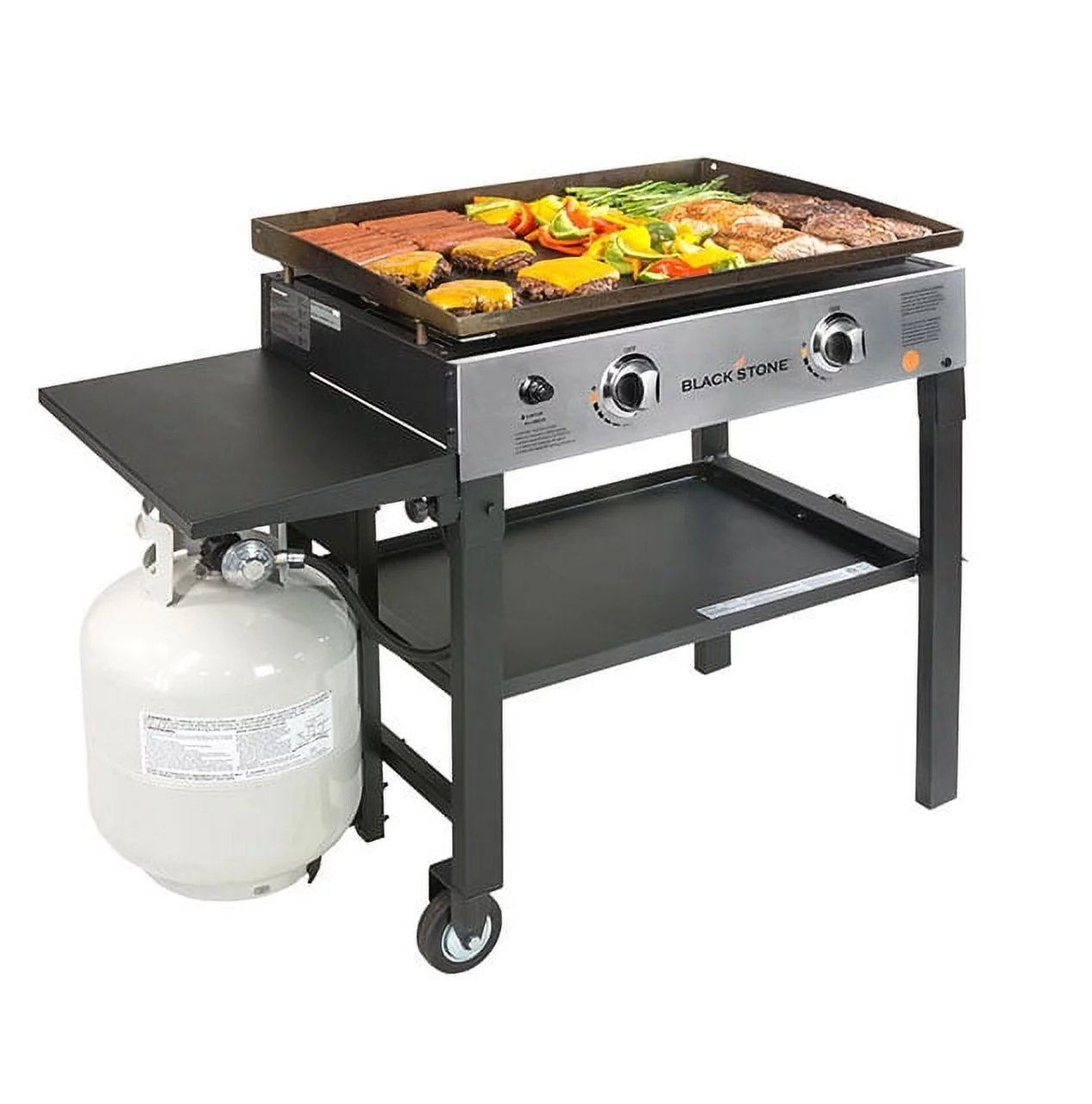Blackstone 2-Burner 28" Griddle Cooking Station with Stainless Steel