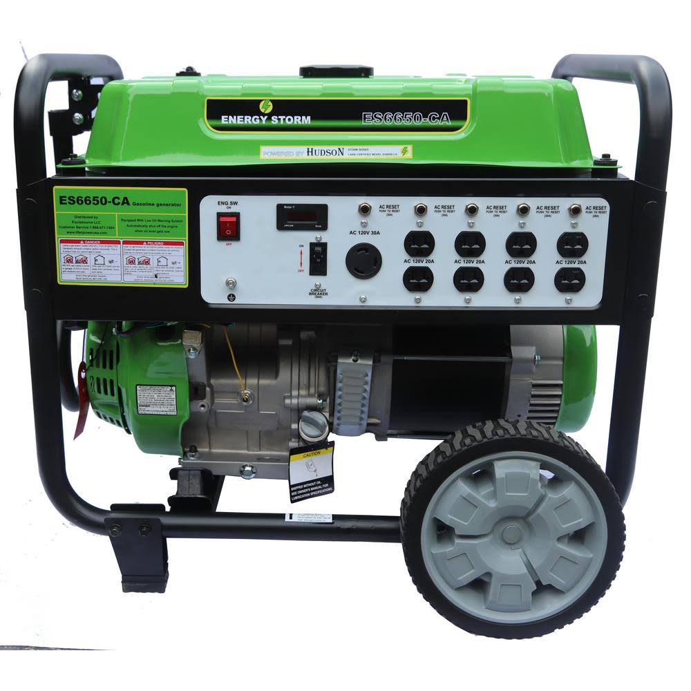 Lifan 6500-Watt Surge 6000 Watt Rated Recoil Start Open Frame Generator -CARB, ES6650-CA