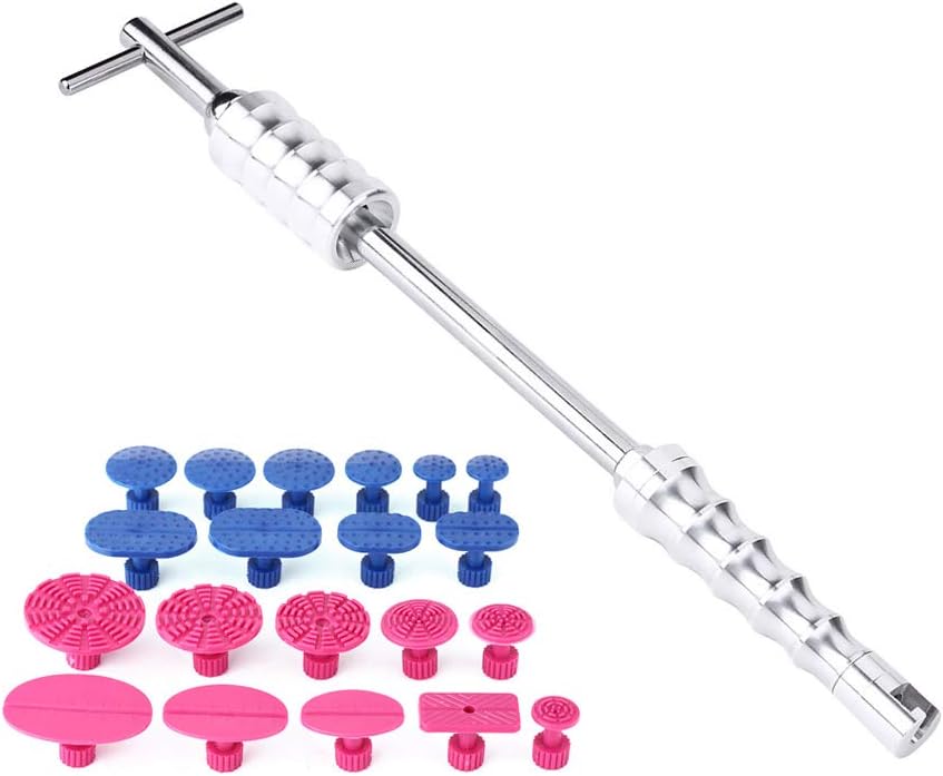 Paintless Dent Repair Hail Removal T Bar Slide Hammer Glue Puller Tabs Car Body Tools Pack of 2
