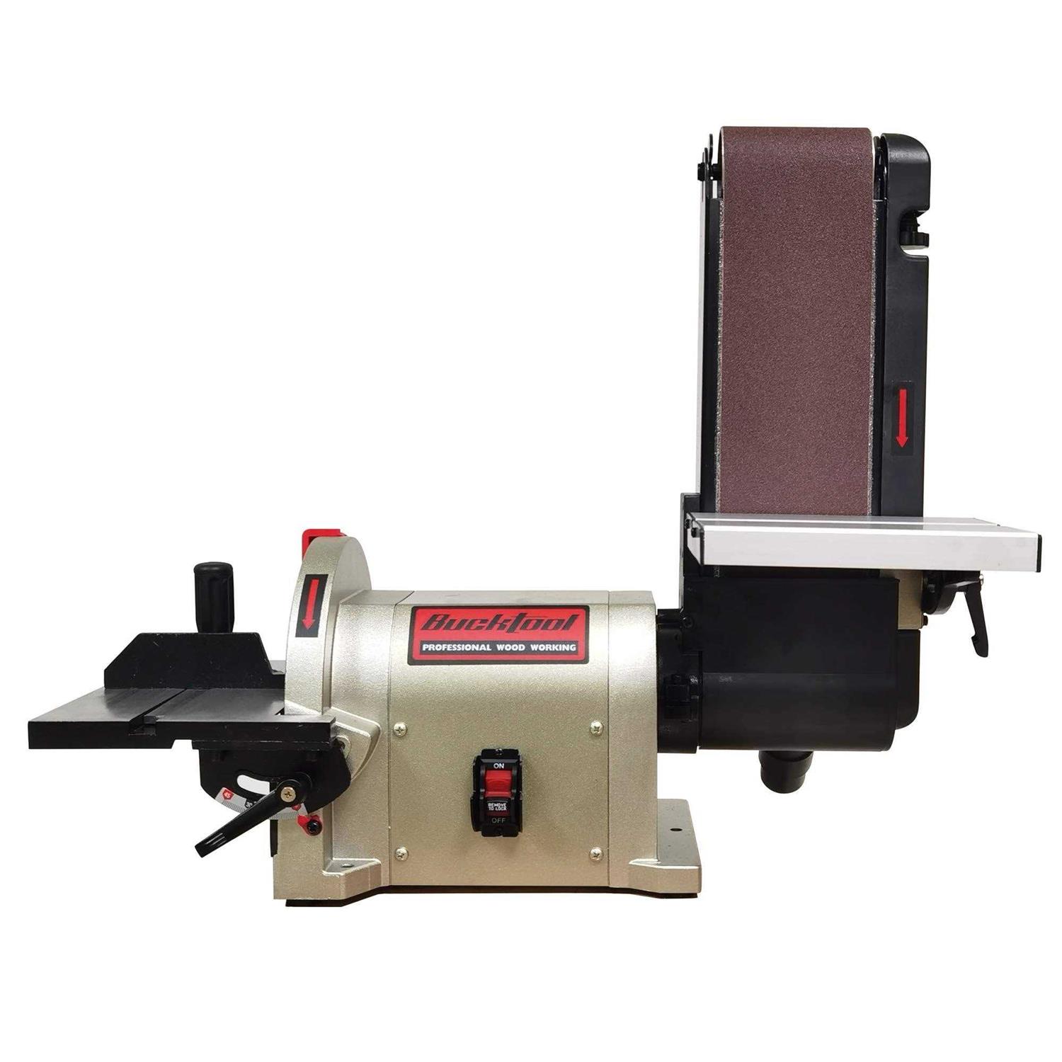 BUCKTOOL Direct Drive Bench Belt Sander, 4x36 in Belt and 8 in Disc Sander - Shop Hardware Tools Online Store