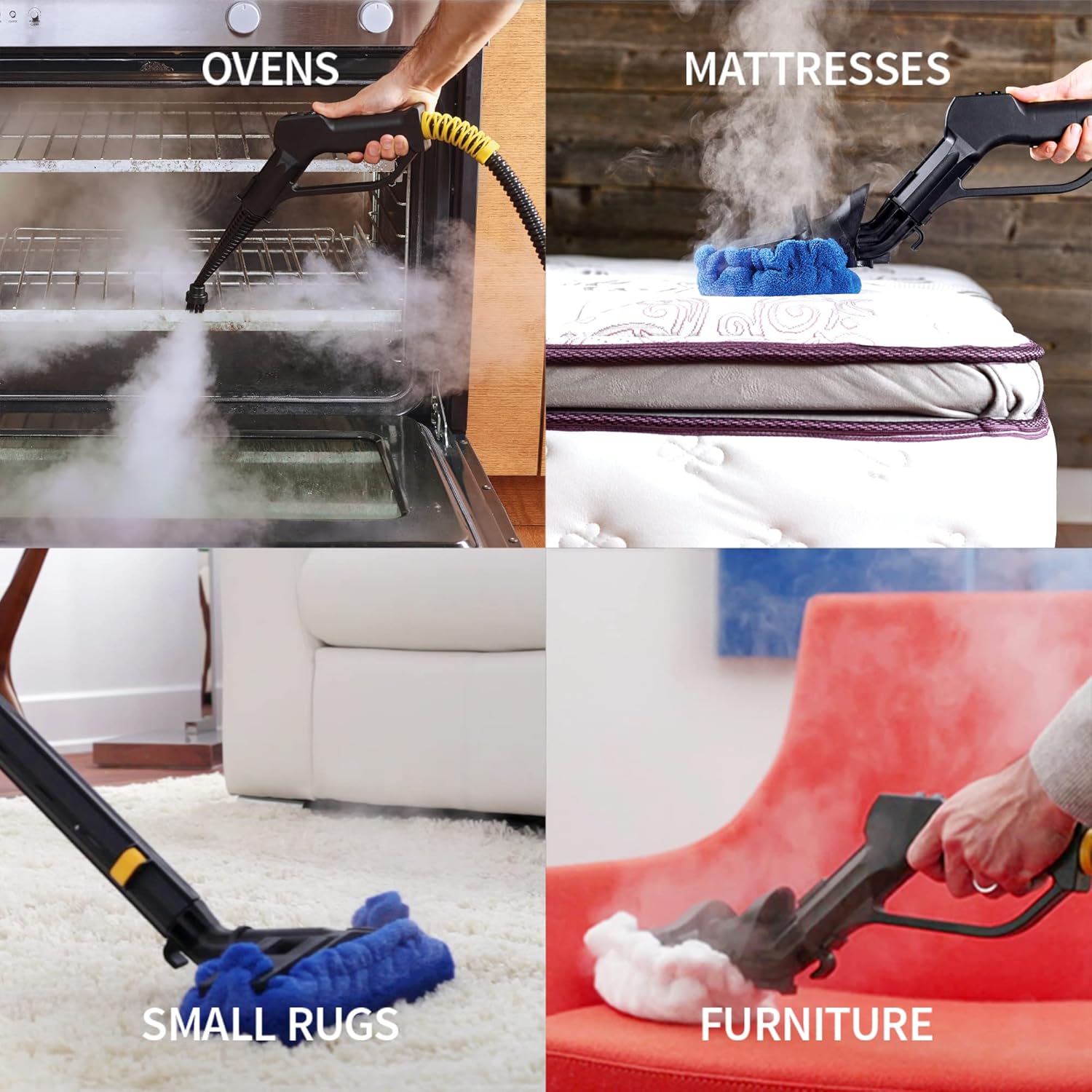Dupray Hill Injection Commercial Steam Cleaner For Hard Floor - Refillable Heavy Duty, Commercial Steamer with Detergent Option, Silver, Made in Europe
