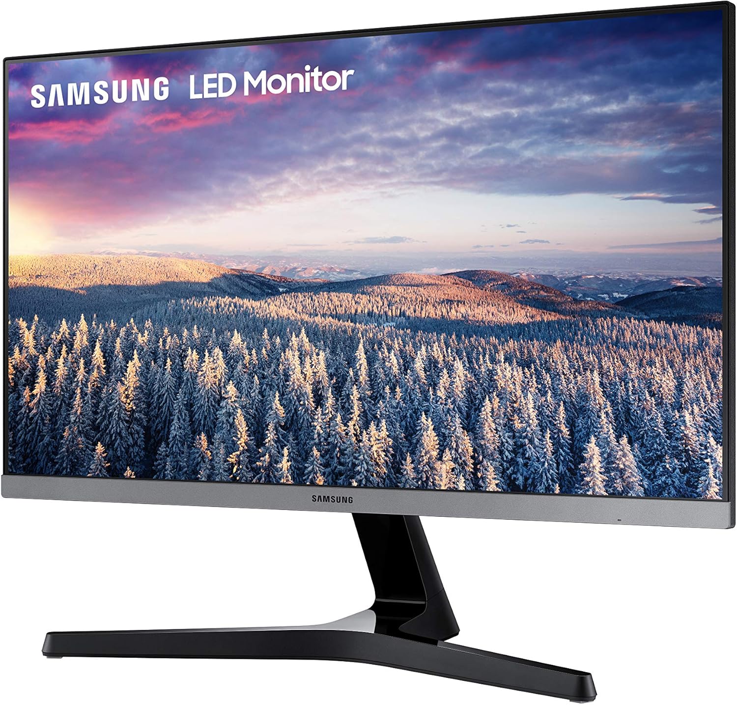 SAMSUNG 24" FHD Monitor with Bezel-LESS Design - LS24R350FHNXZA, Dark Blue Gray