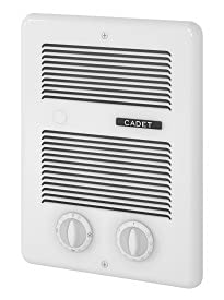 Cadet Com-Pak Bath Electric Wall Heater Complete Unit with Thermostat and Timer