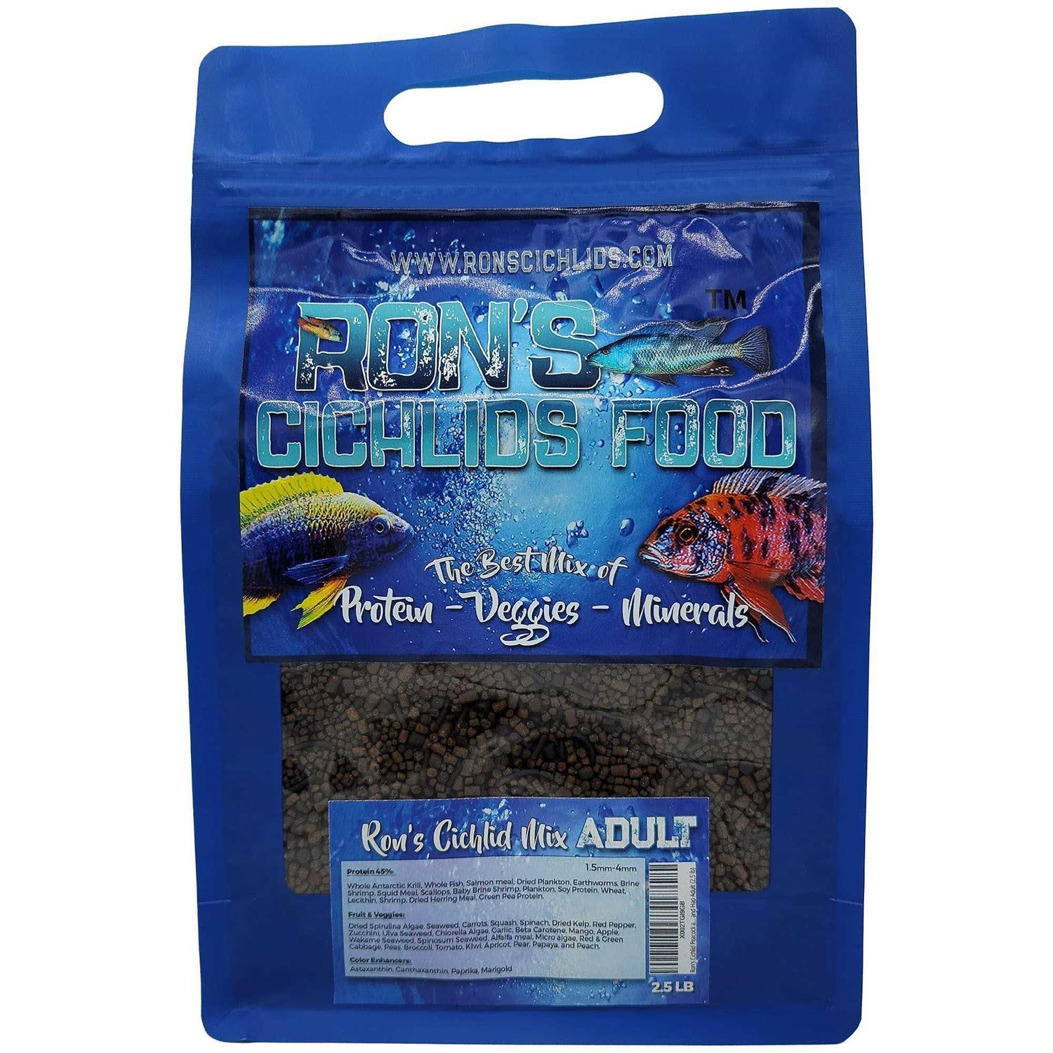 RONS CICHLIDS Rons cichlid Fish Food for African cichlids Tetras Other Tropical Fish - Pet Supplies online store