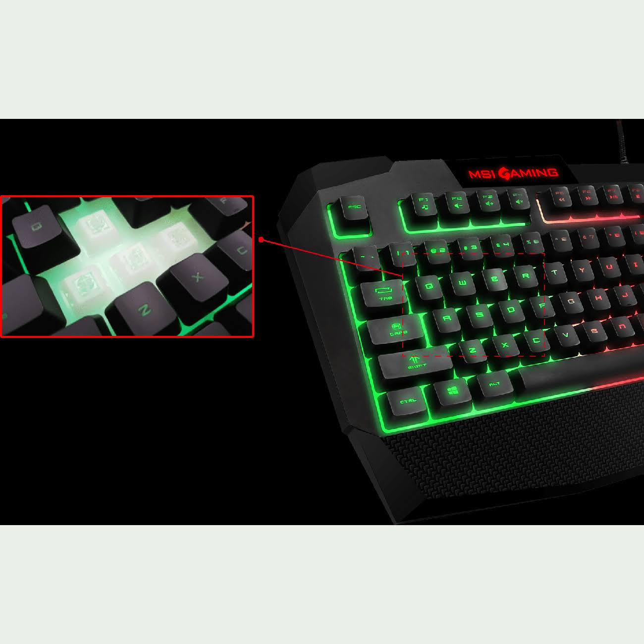 MSI Vigor Gk40 Mechanical Feel RGB Gaming Keyboard