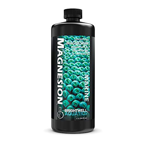 Brightwell Aquatics Magnesion Liquid Salt Water Conditioner - Concentrated Magnesium Supplement for Reef and Marine Aquariums, 33.8 fl oz