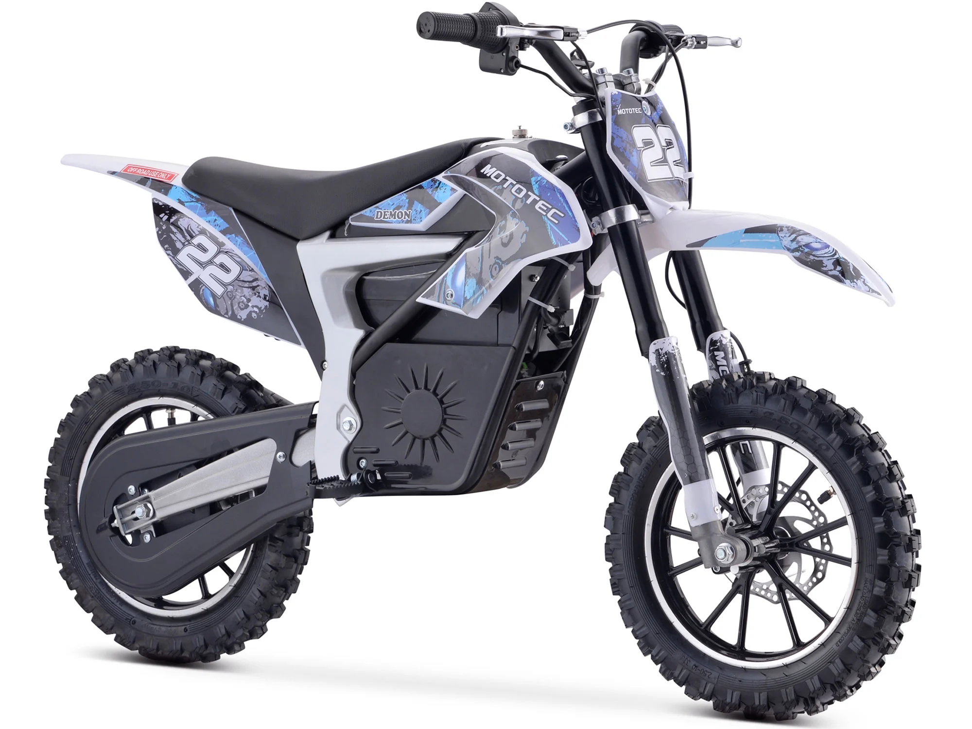 MotoTec 36v Electric Dirt Bike 500w Lithium Blue - Curated Treasures Market