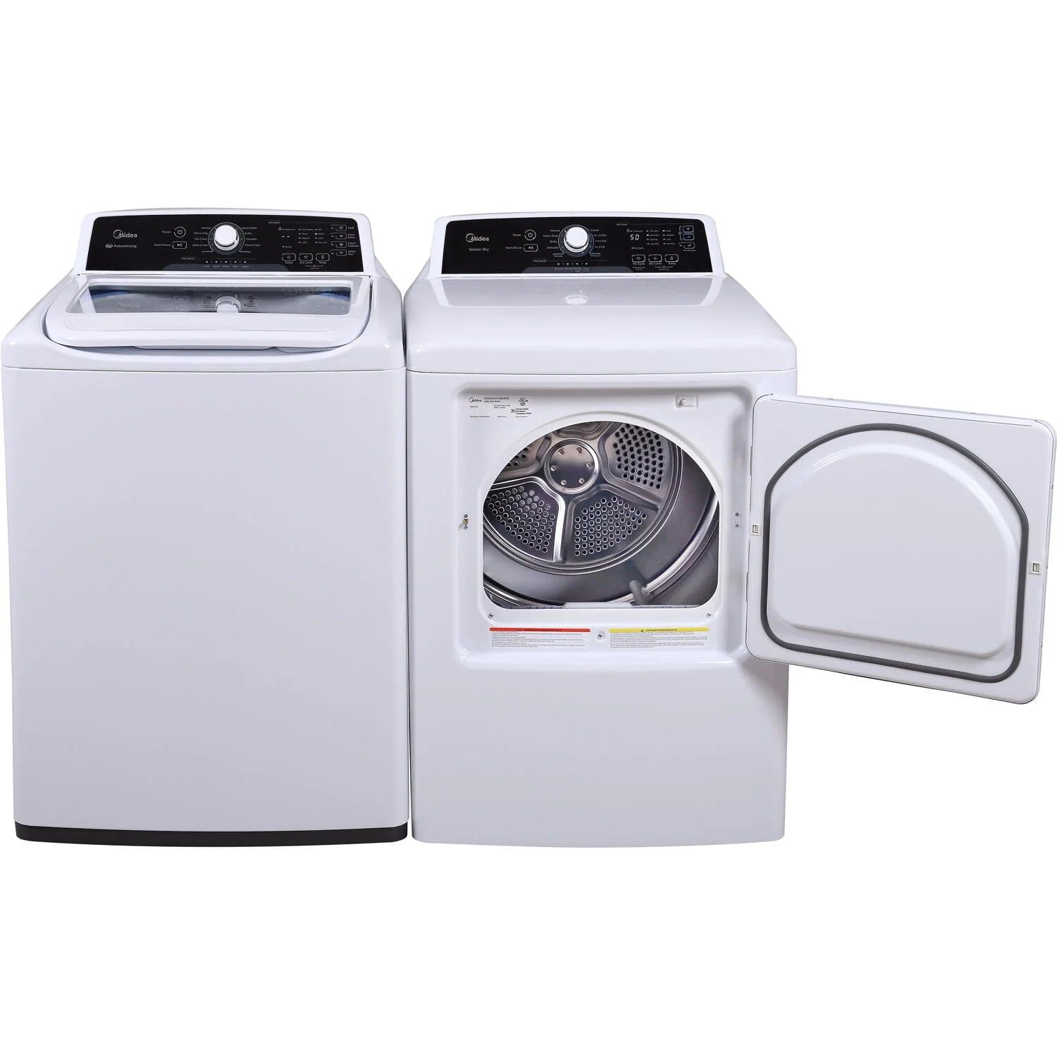 Midea 6.7-Cu. Ft. Impeller Top Load Electric Dryer in White