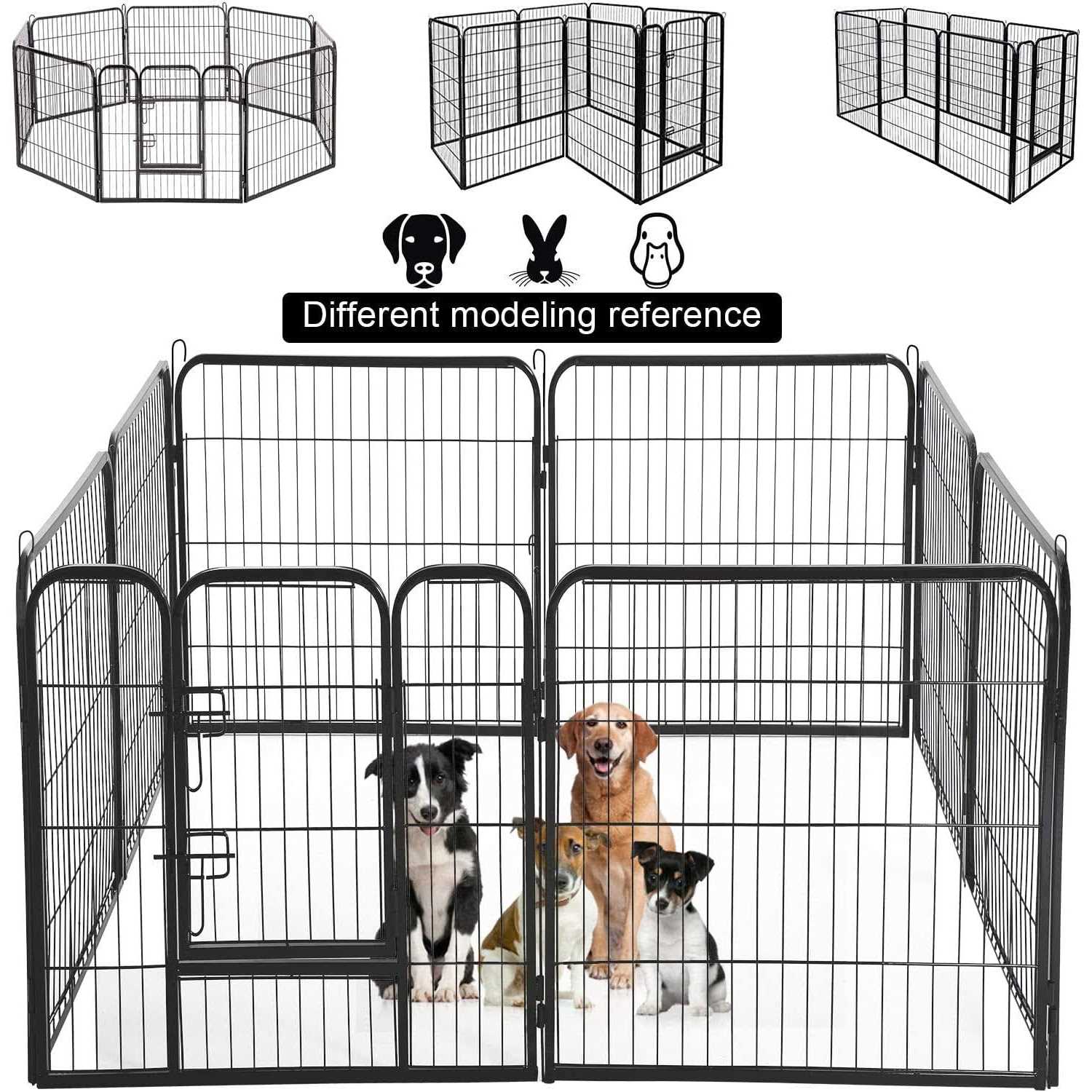 Bestpet Heavy Duty Pet Playpen Dog Exercise Pen Cat Fence - Pet Supplies online store