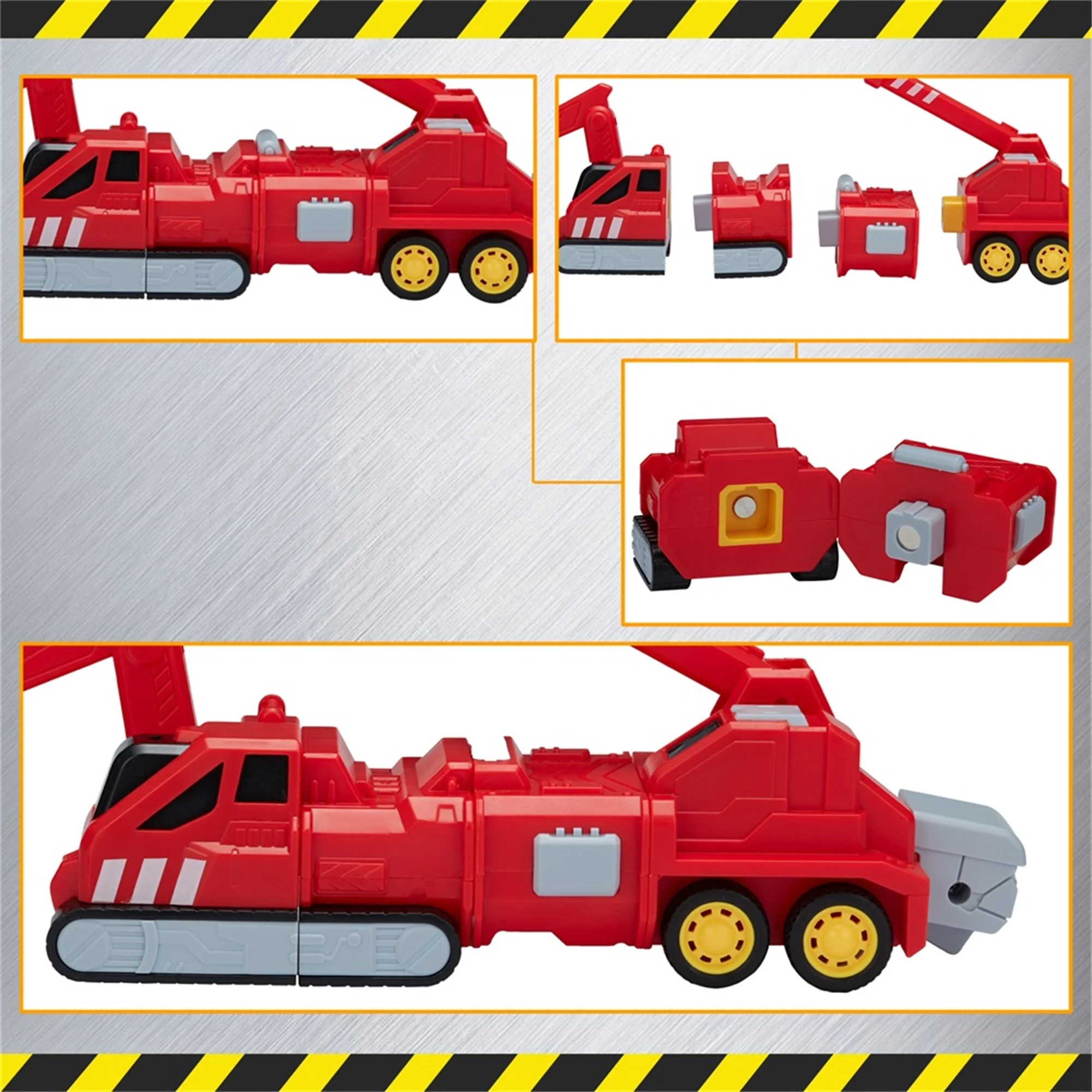 KingShop Toys for 3 4 5 6 7 Year Old Boys - Construction Vehicles Transform Robot Kids Toys, Building Toddler Toys for Kids Ages 4-8 w/ Pull-Back Toys, 5-in-1 Trucks Gifts for Boys Girls