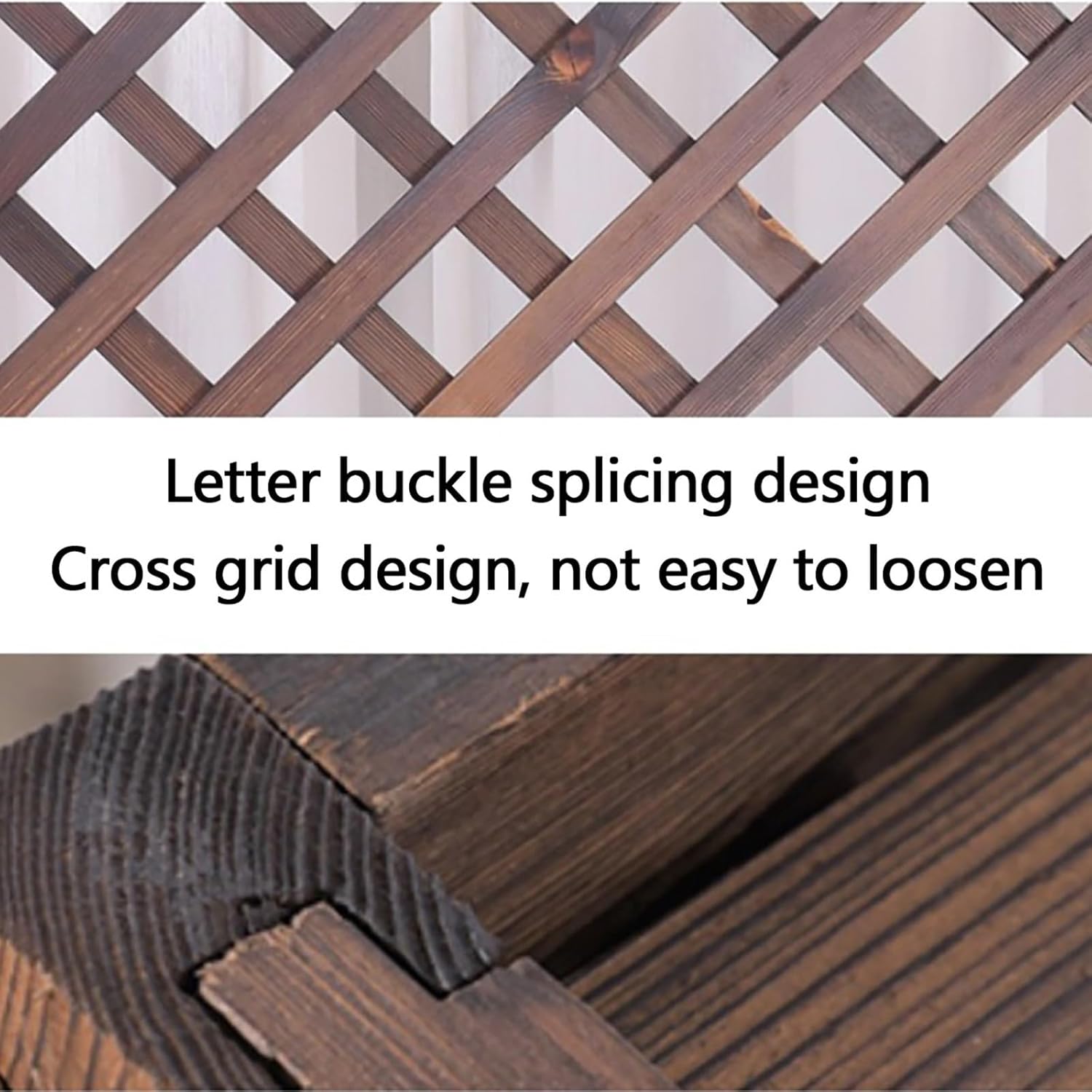 Outdoor Air Conditioner Unit Fence Screen, Wooden Privacy Screen Flower Stand Decorative, Pool Equipment Trash Can Enclosure Wood Fence Panel, Ac Fence For Outside Unit ( Size : 95x40x89cm/37.4x15.7x3