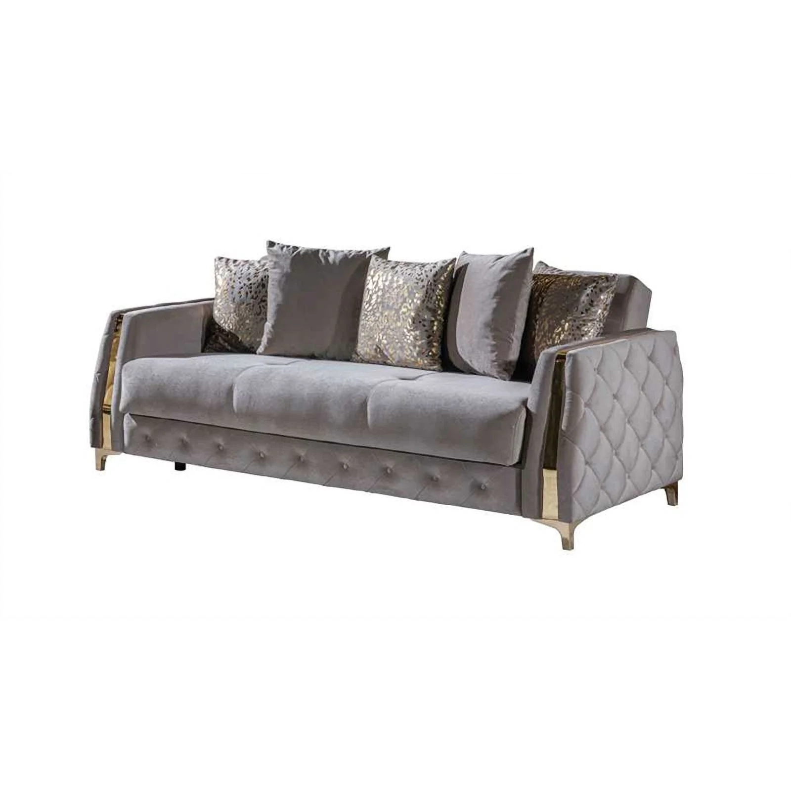 Pemberly Row Modern 3PC Living Room Set Made with Wood in Taupe