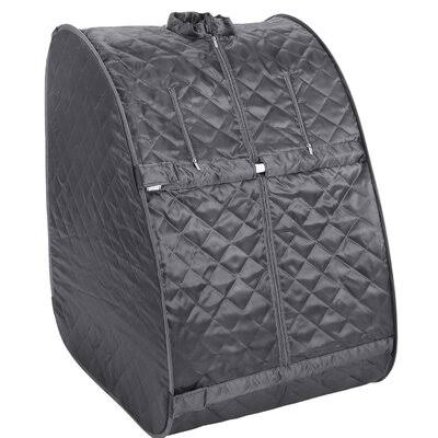 Homdox Single Person Indoor Portable Traditional Steam Sauna with Remote Control Homdox Color: Gray