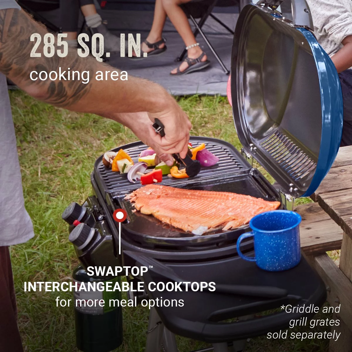 Coleman RoadTrip X-Cursion 2 Burner Propane Gas Portable Grill