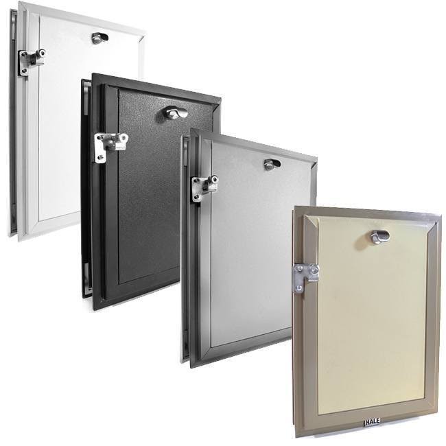 Hale Pet Door for Doors - Medium Aluminum Double Flap