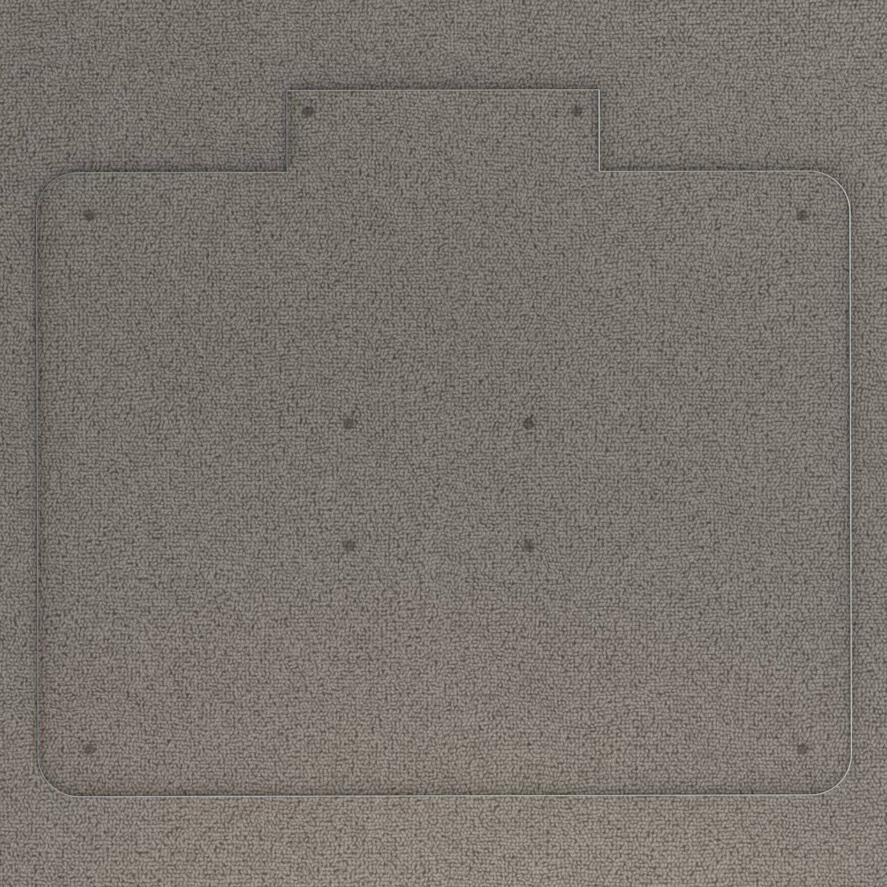 Vitrazza Glass Chair Mat | Nano Tech Coating | Tempered Glass | 46x22 x 60x22 Tabbed
