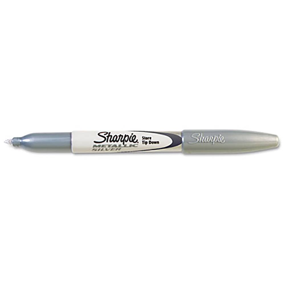 Sharpie Metallic Marker - Silver, 12/Case