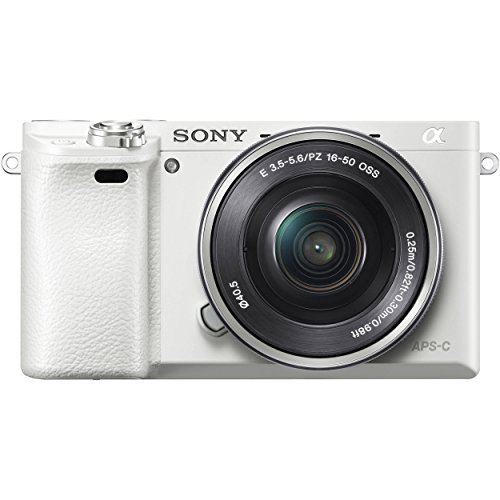 Sony Alpha a6000 Mirrorless Digital Camera with 16-50 mm Lens, 24 MP (White)