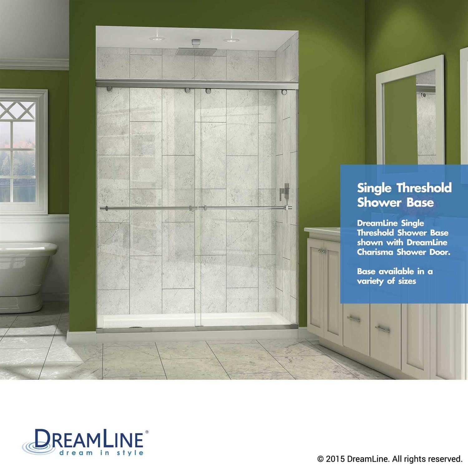 DreamLine SlimLine 30 in. x 60 in. Single Threshold Shower Base DLT-1130601 - Shop Hardware Tools Online Store