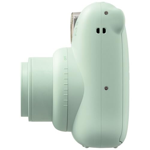 Fujifilm Instax Mini 12 Instant Camera Pastel Blue with 40 Sheets Fujifilm Instax Mini Film Bundle, Sunshine Photo Microfiber Cleaning Cloth Included