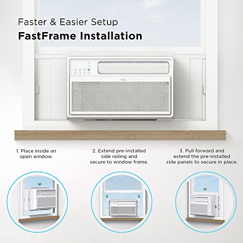 Tcl Air Conditioner Q-Series Smart Inverter Ac Google Assistant Wall H8W25Wq 350 Air Conditioner