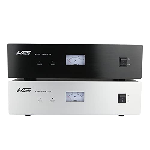 WAudio AC Noise Power Conditioner - Mains Purifier Audio Video Noise Filter Surge Protector with US Standard Sockets