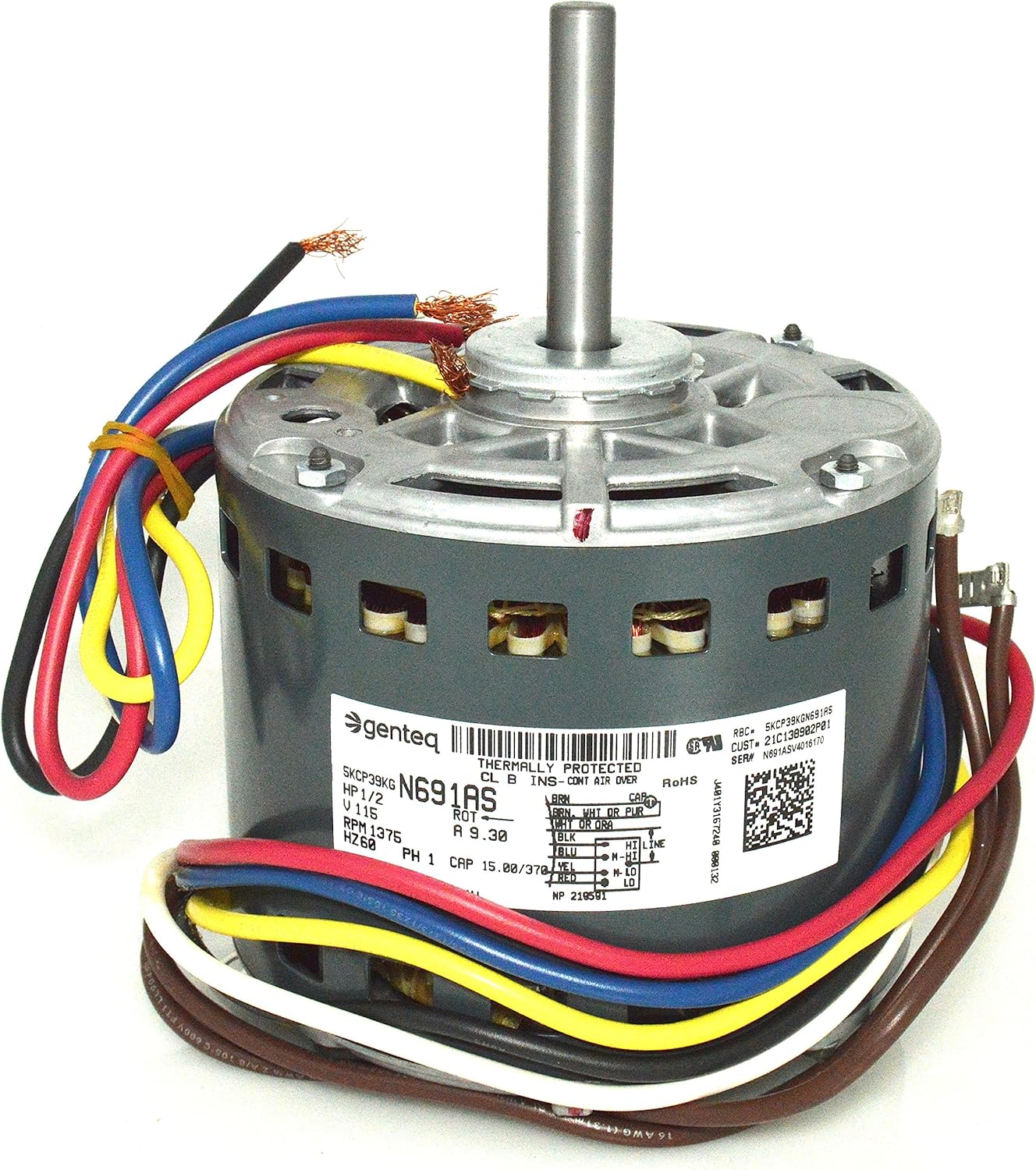 Trane American Standard Furnace BLOWER MOTOR 1/2 HP 115v MOT3019 MOT03019