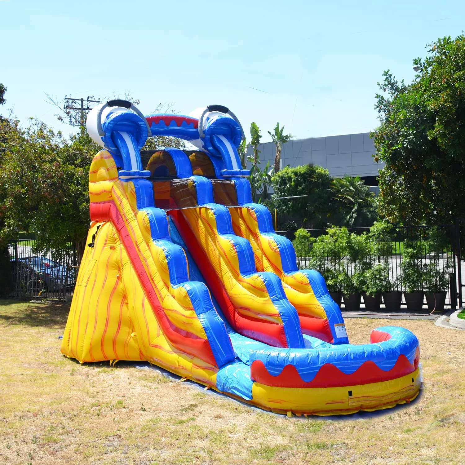 JumpOrange Splash Outdoor Commercial Grade Inflatable Water Slide with Pool for Kids and Adults with Blower - Curated Treasures Market