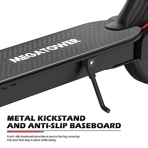 MoNiBloom E-Scooter Electric Kick Scooter w/LED Display and Bluetooth APP, Portable Folding Commuting Scooter for Adults & Teens