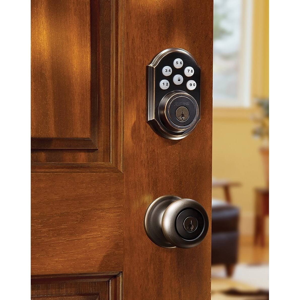 Kwikset 910 Z-Wave SmartCode Lock Electronic Touchpad Deadbolt Bronze