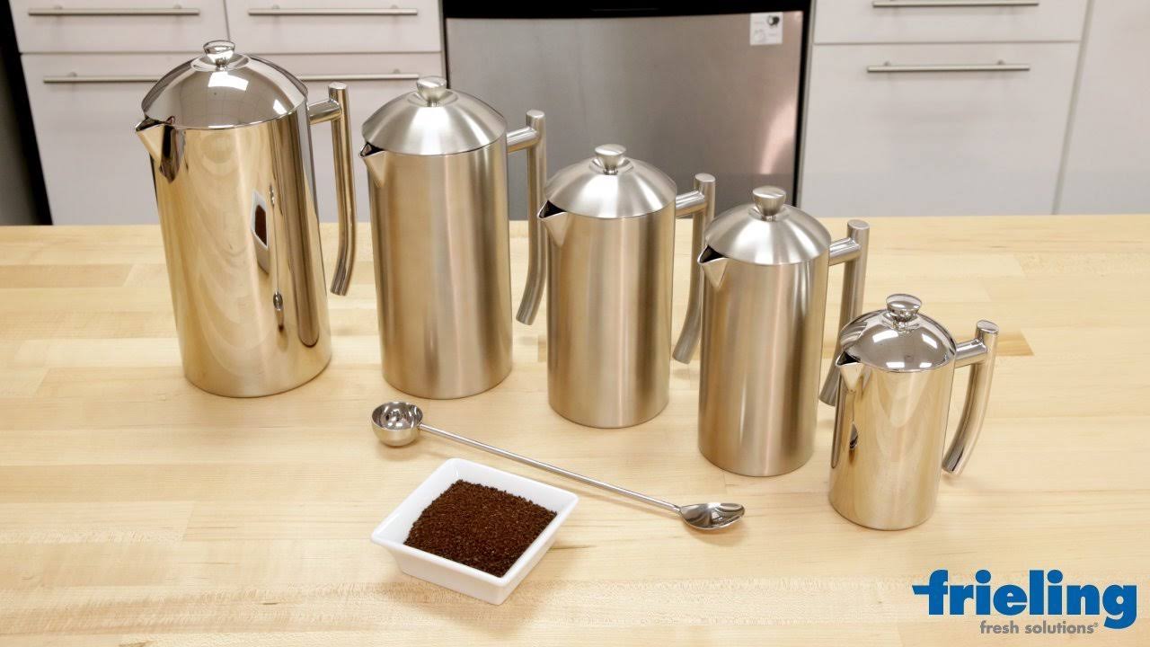 Frieling USA Double Wall Stainless Steel French Press Coffee Maker 17-Ounce