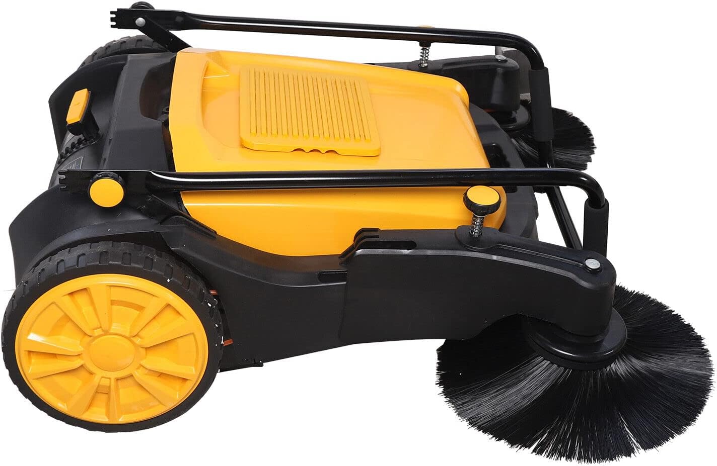 41'' Walk-Behind Sweeper Outdoor Hand Push Floor Sweeper Non Electric Yard Sweeper Outdoor Floor Sweeper Manual Pavement Sweeping Broom