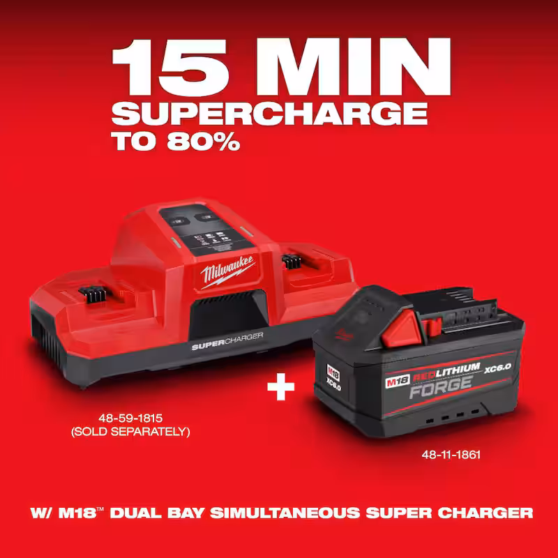 M18 18V Lithium-Ion REDLITHIUM FORGE 6.0 Ah Battery Pack (4-Pack)