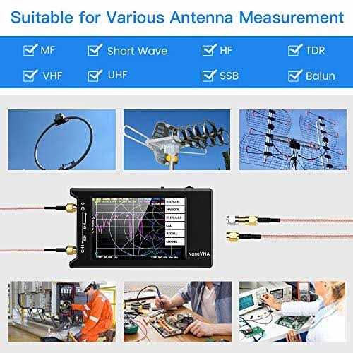 Upgraded NanoVNA-H4 Vector Network Analyzer SeeSii Latest V4.3/4.2 10KHz-1.5GHz HF VHF UHF 4 Touch Screen Antenna Analyzer Measures S Parameters - Shop Hardware Tools Online Store