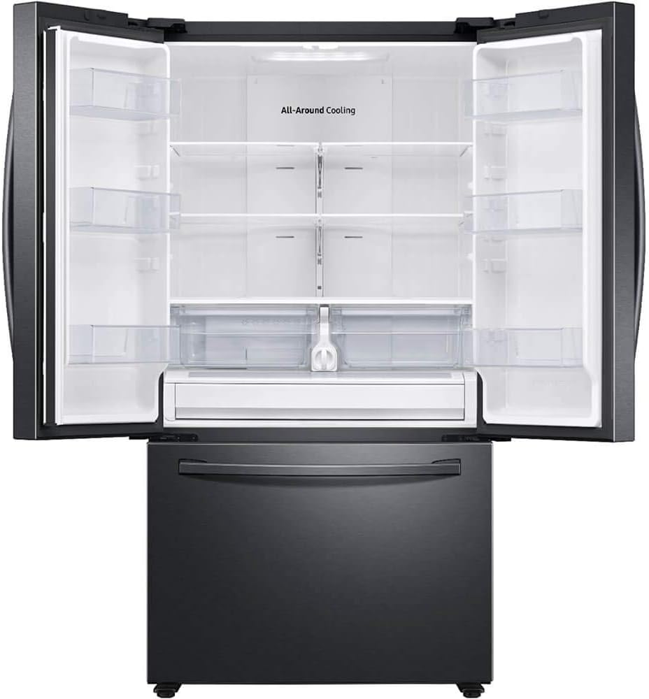 SAMSUNG RF28T5001SG 28 cu. ft. Large Capacity 3-Door French Door Refrigerator in Black Stainless Steel
