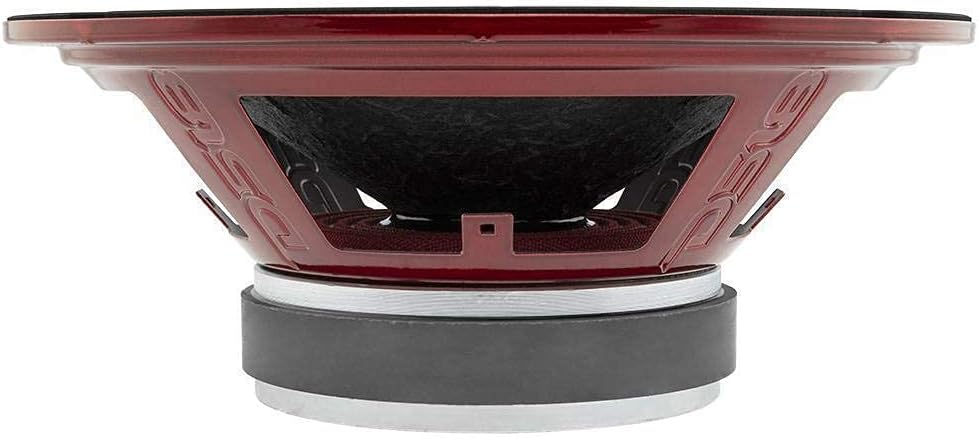 DS18 PRO-X10.4M Loudspeaker - 10, Midrange, Red Steel Basket, 600W Max, 300W RMS, 4 Ohms - Premium Quality Audio Door Speakers for Car or Truck Stereo Sound System (1 Speaker)