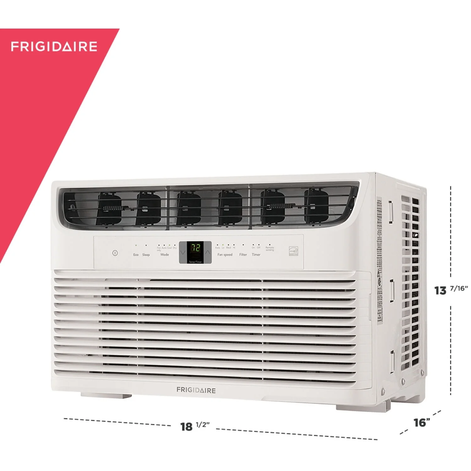 Frigidaire 5,000 BTU 115V Window-Mounted Mini-Compact Air Conditioner with Full-Function Remote Control, White