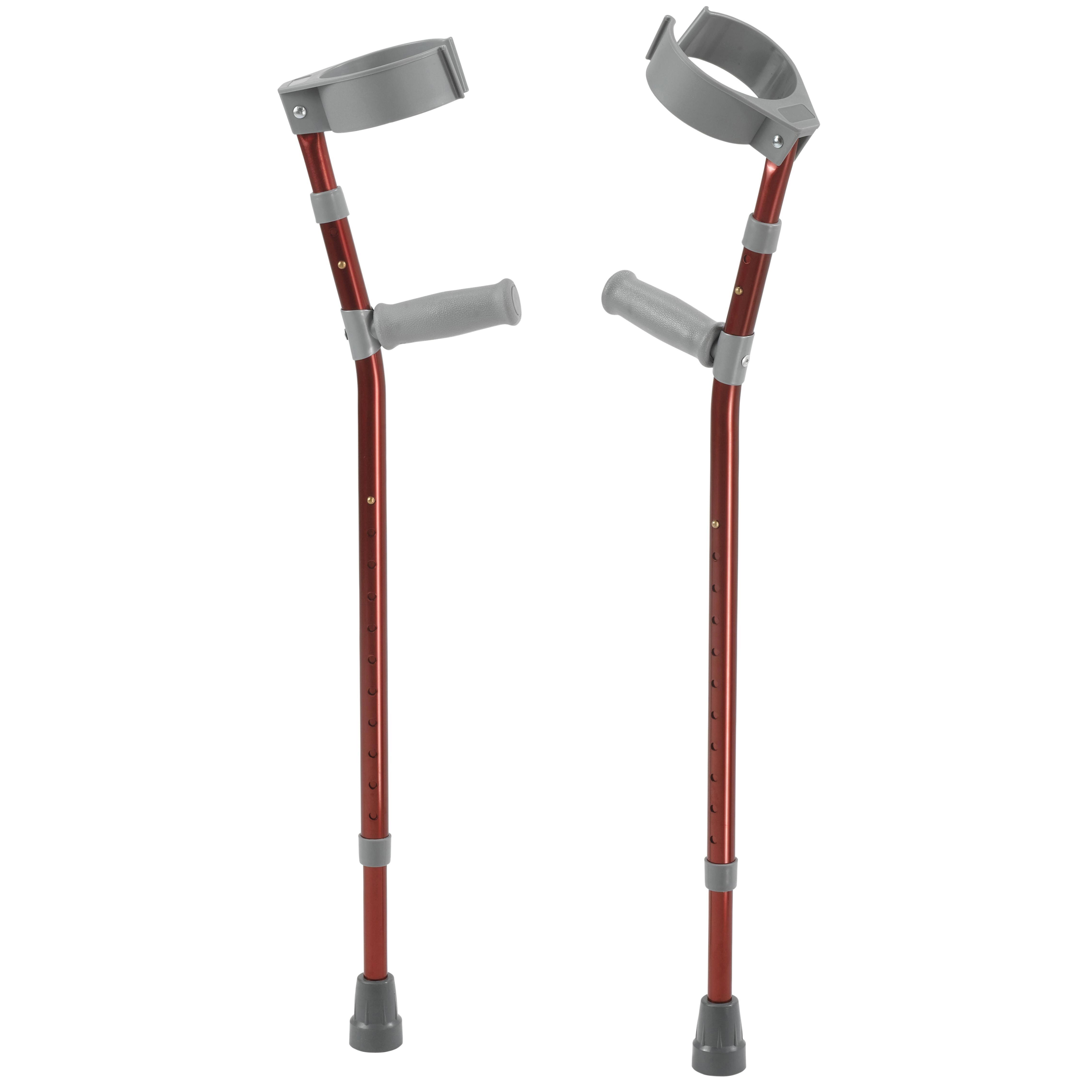 Drive Pediatric Forearm Crutches Small Castle Red Pair FC100-2GR
