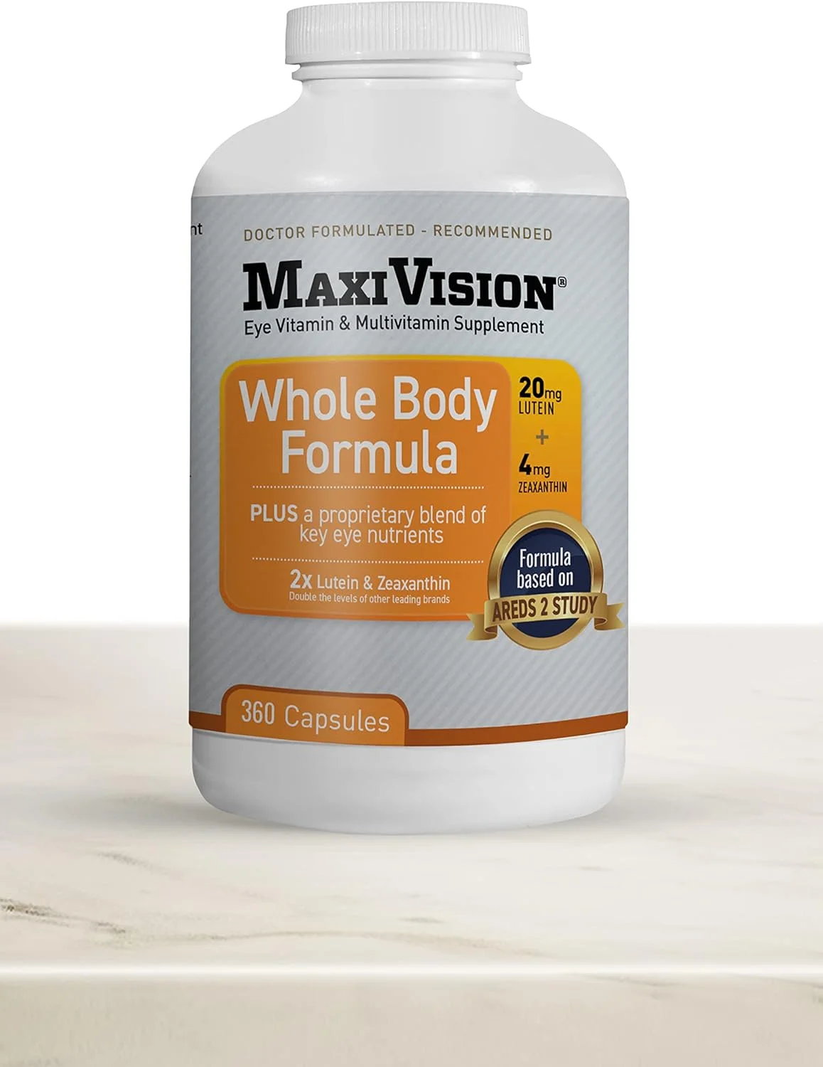 MaxiVision® AREDS 2 Whole Body Formula Eye Vitamins Lutein Zeaxanthin 360ct.
