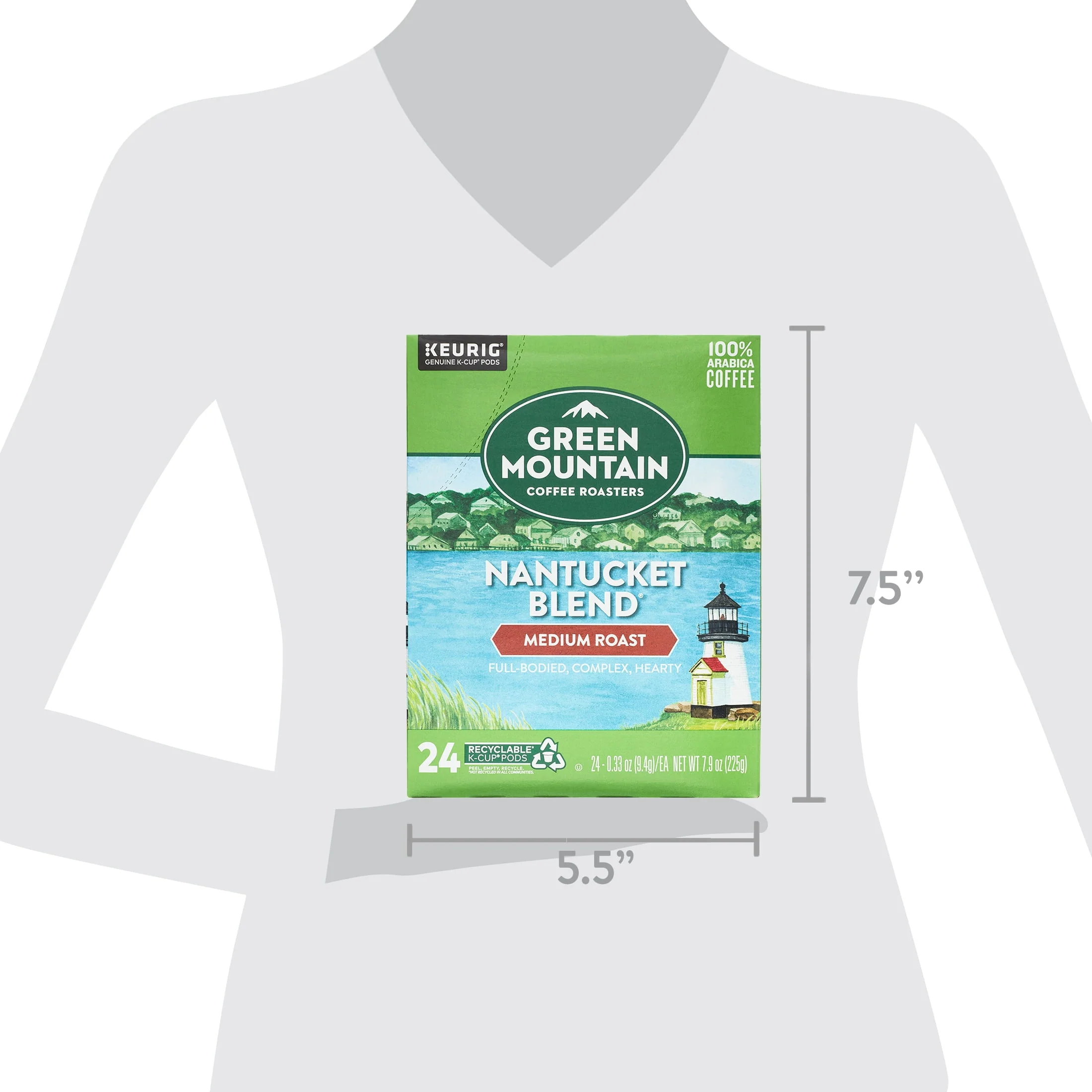 Green Mountain Coffee Roasters, Nantucket Blend Medium Roast K-Cup Coffee Pods, 24 Count