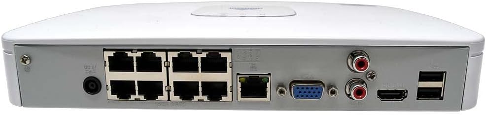 4K IP Camera System w/ 8MP 4K 8ch NVR PoE, 4 8MP 4K Audio Turret Cameras, IP67 Metal PoE Cameras, 2TB Pre-Installed Hard Drive - MTIP8082-44KT-W