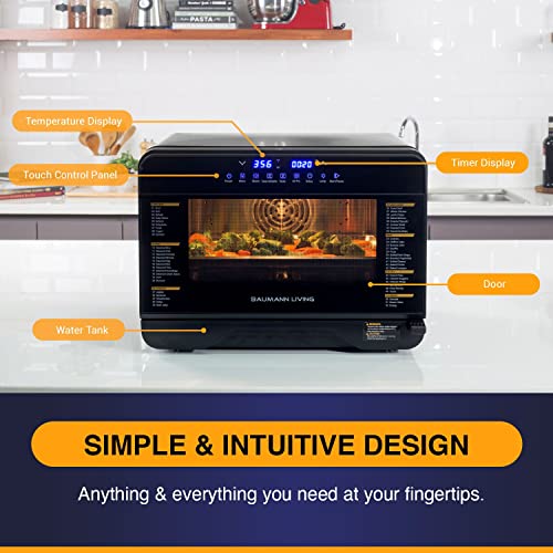 Baumann Multifunction Steam Oven Airfryer Convection Countertop Stream 52