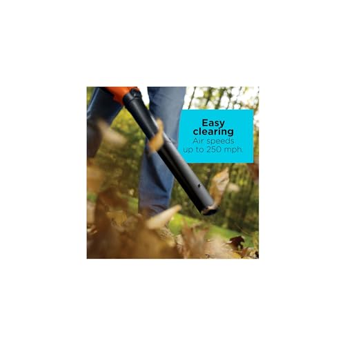 BLACK+DECKER 3-in-1 Electric Leaf Blower, Leaf Vacuum/Mulcher, Corded, 12-Amp (BV6600)