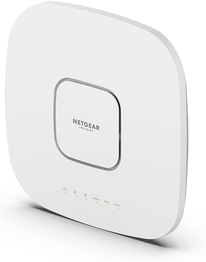 NETGEAR Wireless Access Point (WAX610) - WiFi 6 Dual-Band AX1800 Speed | Up to 200 Client Devices | 1 x 2.5G Ethernet LAN Port | 802.11ax | Insight Remote Management | PoE+ or Optional Power Adapter