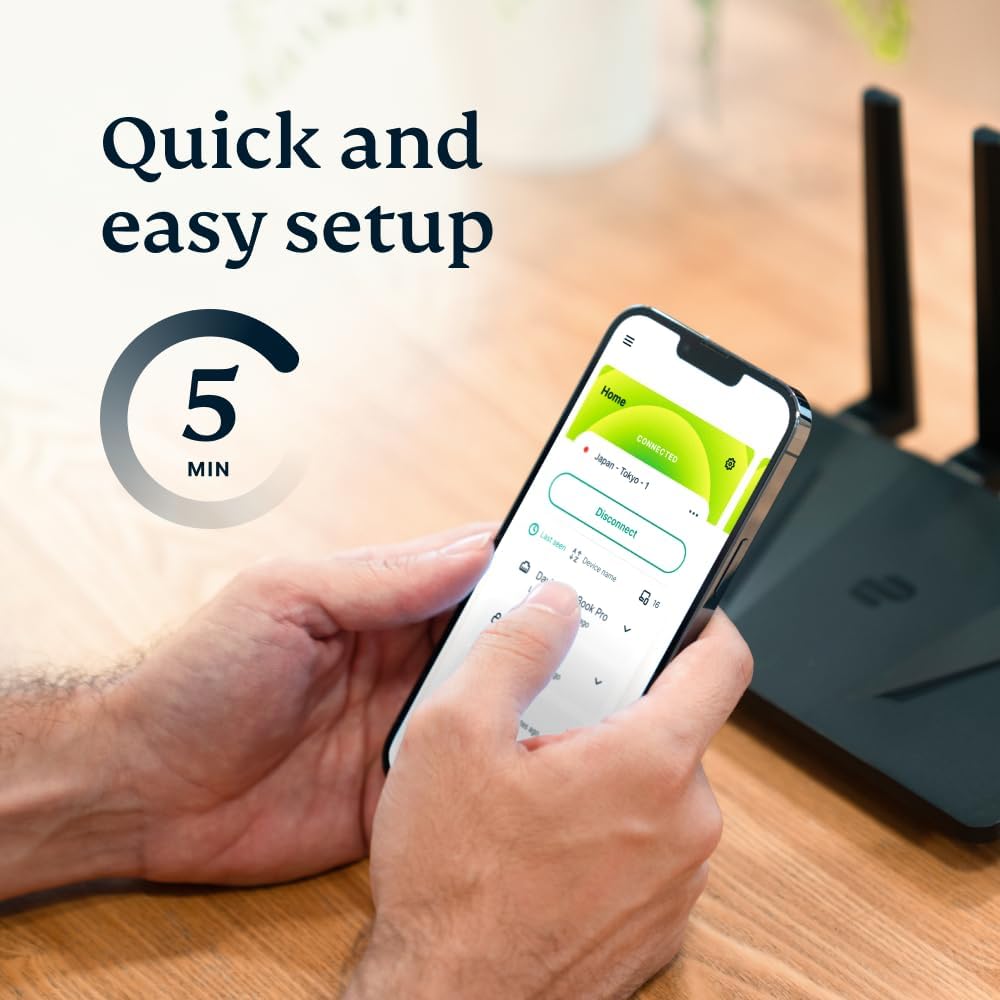 Aircove | Wi-Fi 6 VPN Router for Home | Protect Unlimited Devices | Free 30-Day ExpressVPN Trial | International Version