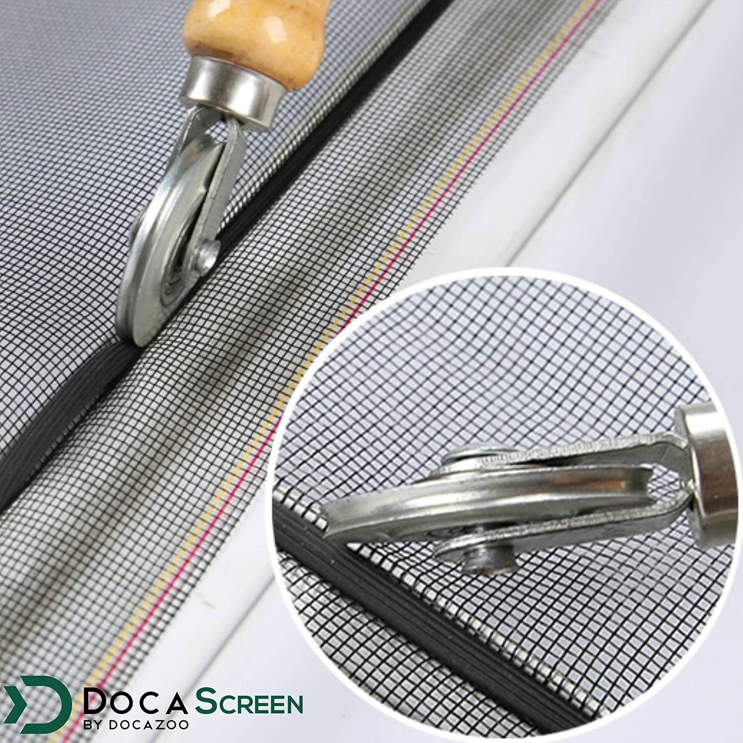 DocaScreen Pet Screen – 36” x 25’ Pet Proof Screen – Pet Resistant Screen for Window Screen, Patio Screen, Door Screen, Porch Screen, and Other Screen enclosures – Dog Screen, Cat Screen, and More Pack of 2