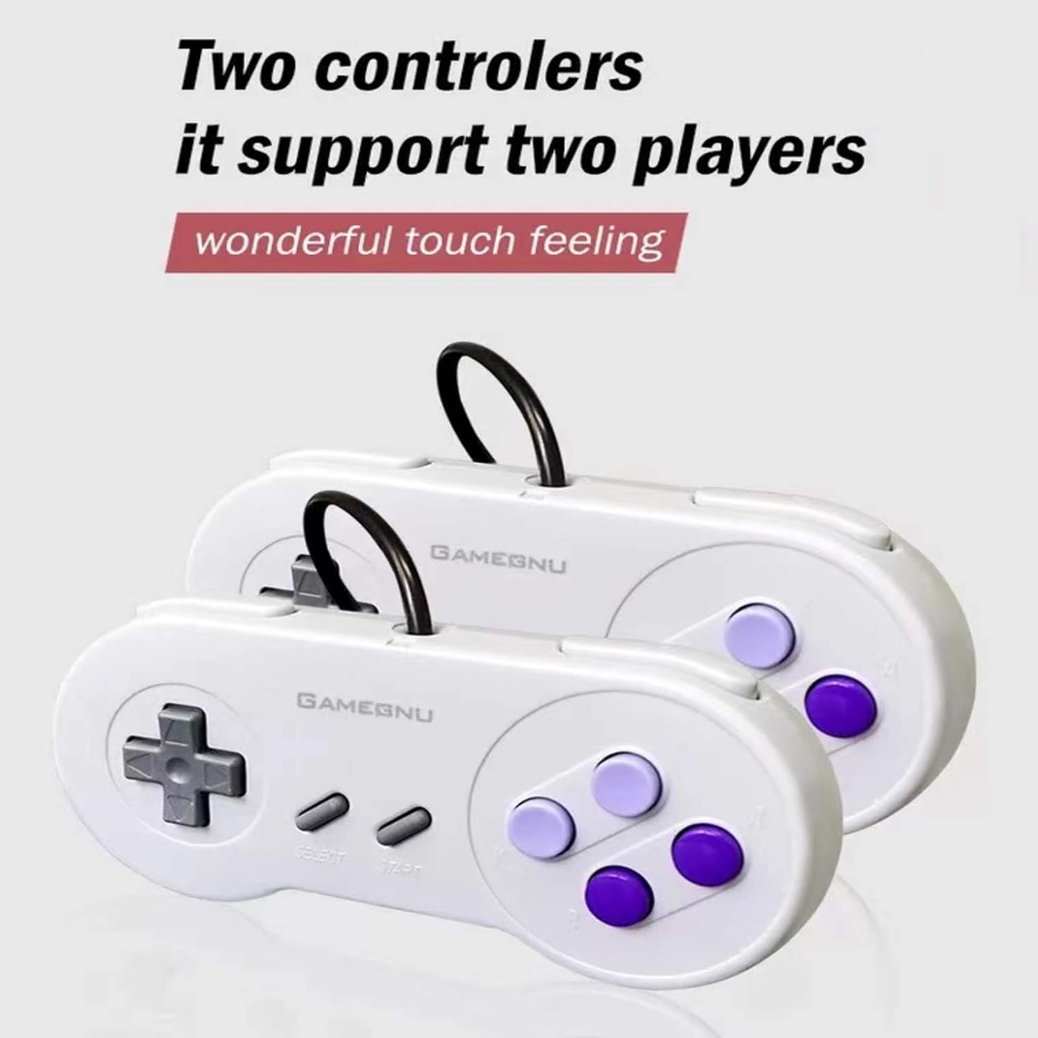 Retro Game Console,Classic Mini NES Console with Built-in 660 Video Games and 2 NES Classic Controllers,AV Output Plug & Play Game System for Kids and Adults Pack of 2