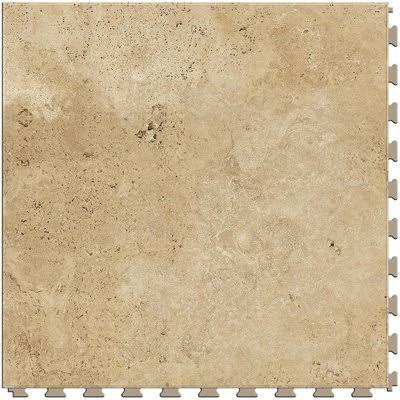Travertine 20x22 x 20x22 x 5mm Luxury Vinyl Tile Perfection Floor Tile Color: Sienna